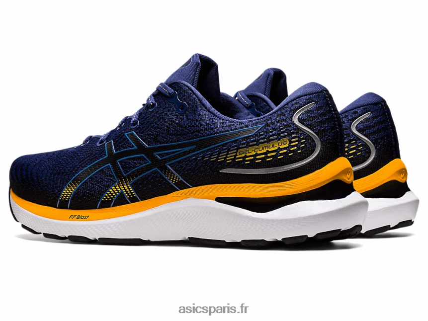Hommes Asics gel-cumulus 24 BXL8B2824 océan profond/ambre