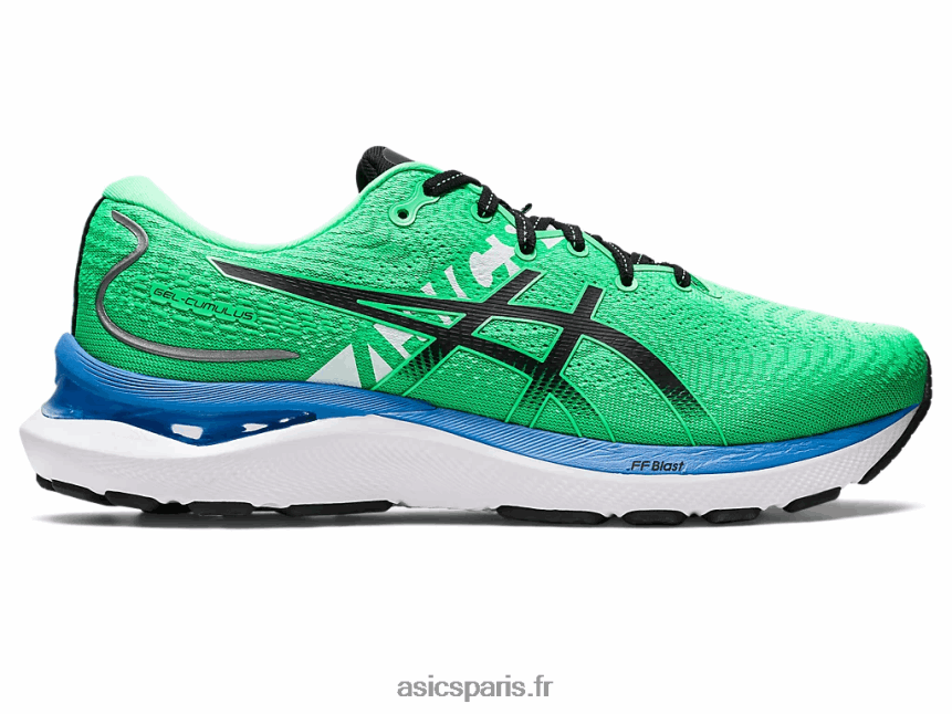 Hommes Asics gel-cumulus 24 ekiden BXL8B2811 nouvelle feuille/noir