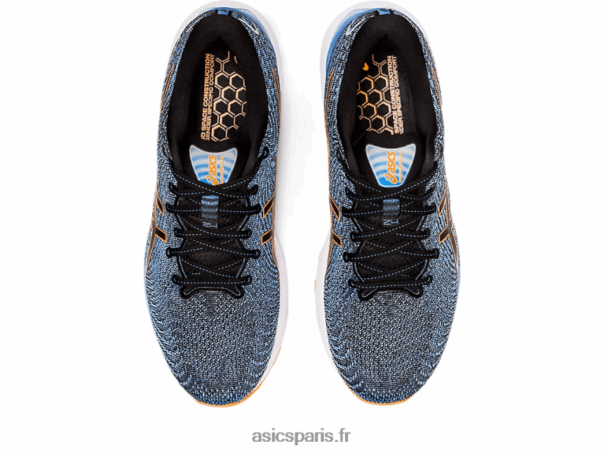 Hommes Asics gel-cumulus 24 extra large BXL8B2652 noir/orange vif