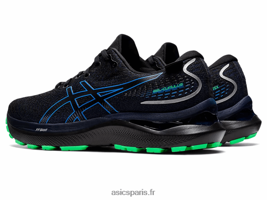 Hommes Asics gel-cumulus 24 gtx BXL8B2589 côte noire/bleue
