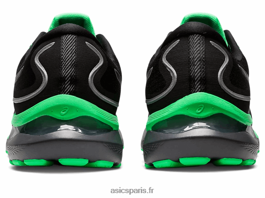 Hommes Asics gel-cumulus 24 lite-show BXL8B2699 noir/nouvelle feuille