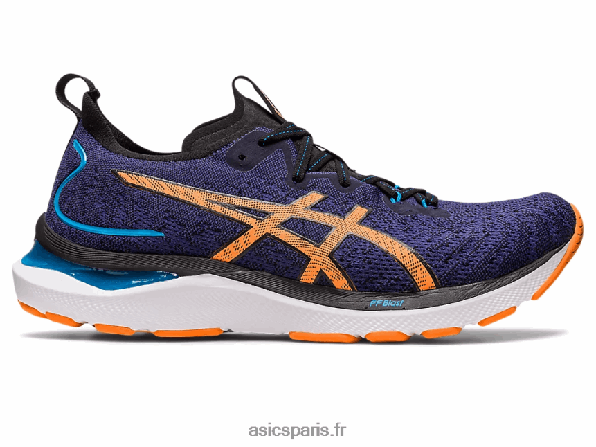 Hommes Asics gel-cumulus 24 mk BXL8B2632 bleu indigo/pêche soleil