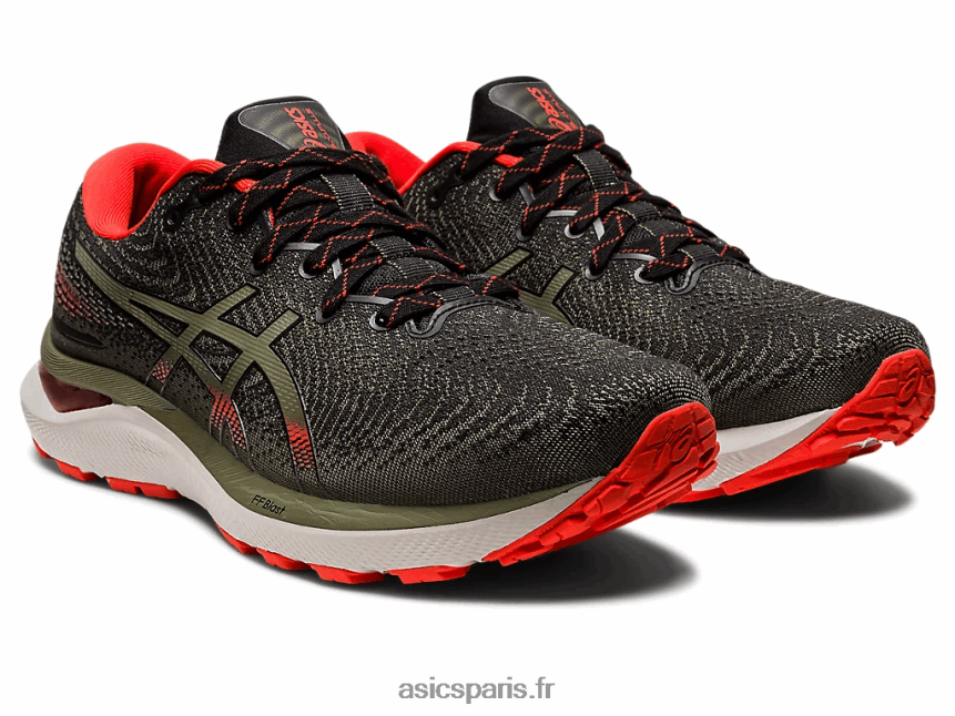 Hommes Asics gel-cumulus 24 tr baignade nature BXL8B2814 baignade nature/olive