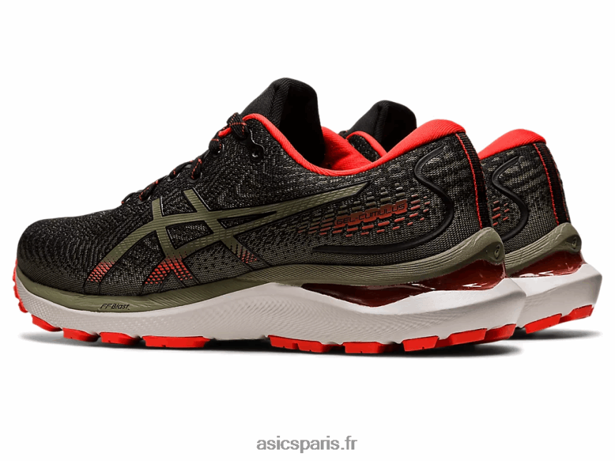 Hommes Asics gel-cumulus 24 tr baignade nature BXL8B2814 baignade nature/olive