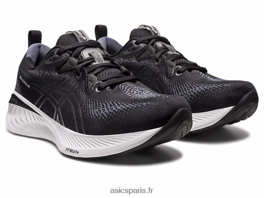 Hommes Asics gel-cumulus 25 de large BXL8B2127 noir/gris porteur