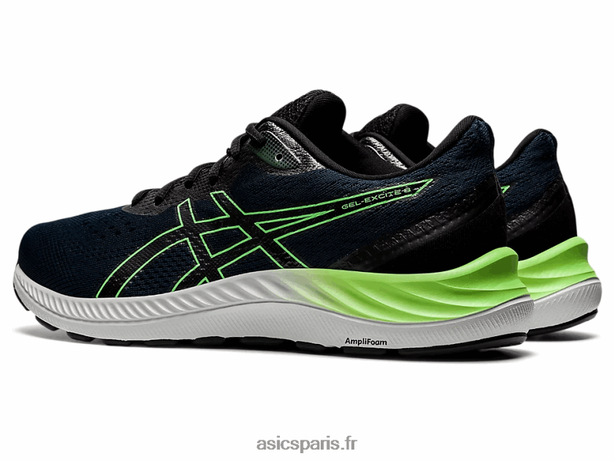 Hommes Asics gel-exciter 8 BXL8B21663 bleu français/citron vert vif