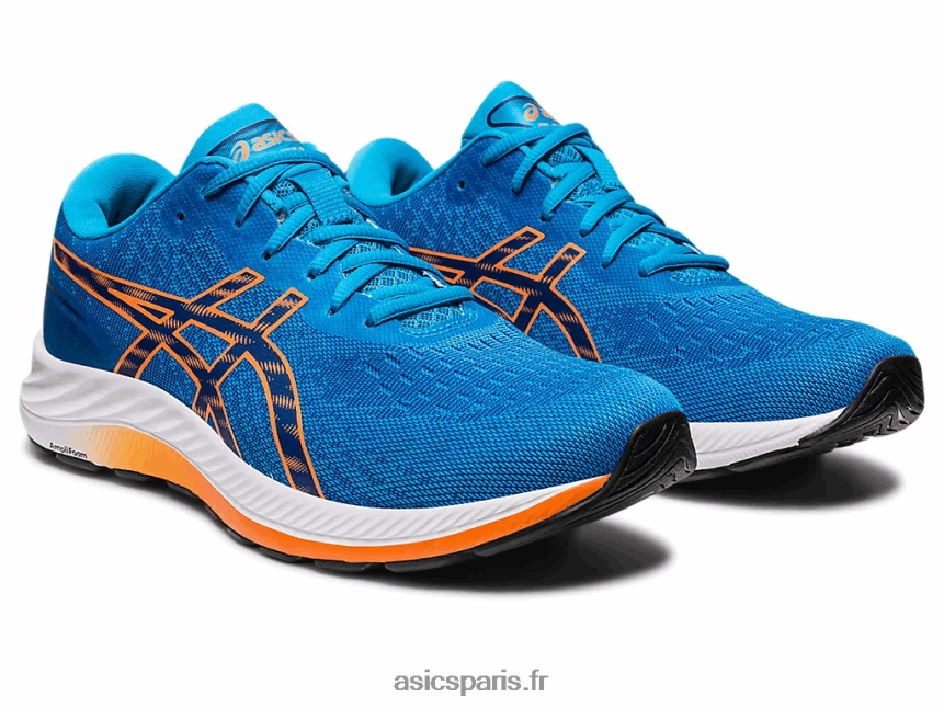 Hommes Asics gel-exciter 9 BXL8B2456 bleu des îles/pêche soleil