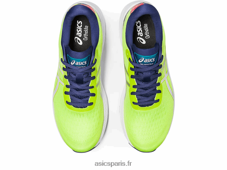 Hommes Asics gel-exciter 9 lite-show BXL8B2203 zeste de citron vert/spectacle léger