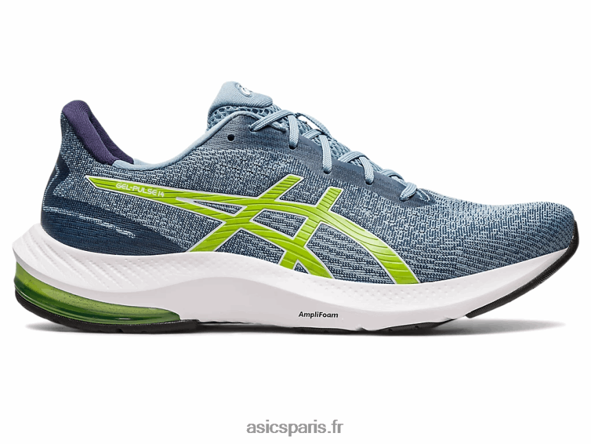 Hommes Asics gel-impulsion 14 BXL8B2528 acier léger/zeste de citron vert