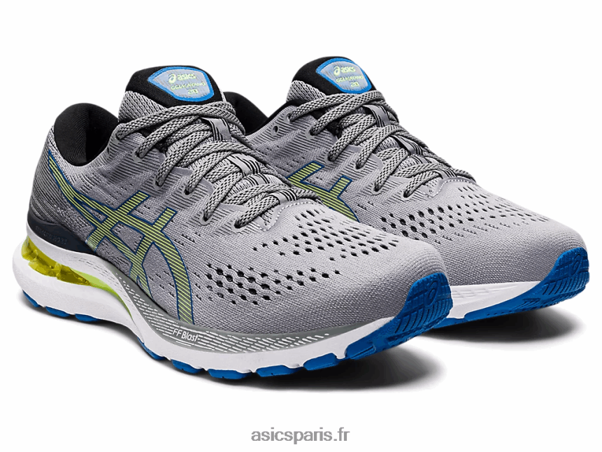 Hommes Asics gel-kayano 28 BXL8B21548 plaque de gypse/risque verte