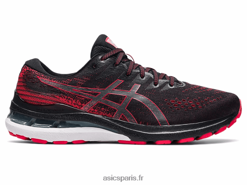 Hommes Asics gel-kayano 28 BXL8B21878 noir/rouge électrique