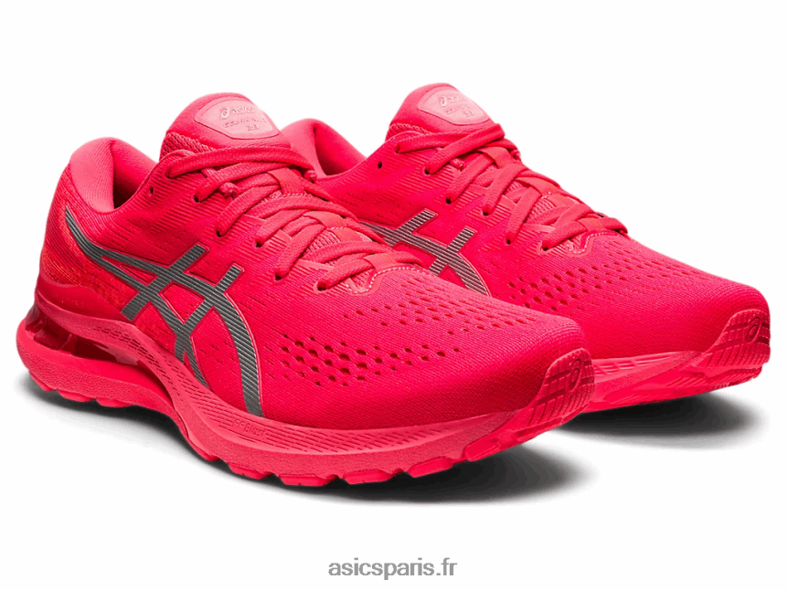 Hommes Asics gel-kayano 28 lite-show BXL8B21458 lite show/flash rouge