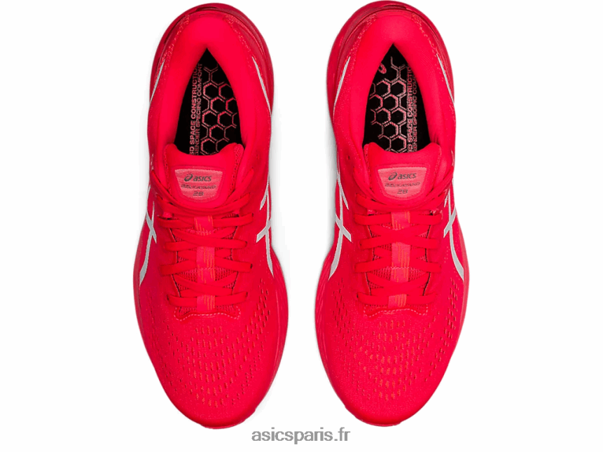 Hommes Asics gel-kayano 28 lite-show BXL8B21458 lite show/flash rouge