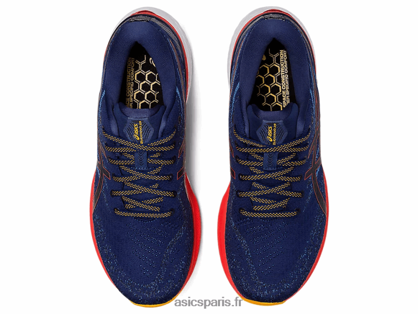 Hommes Asics gel-kayano 29 BXL8B21175 océan profond/tomate cerise