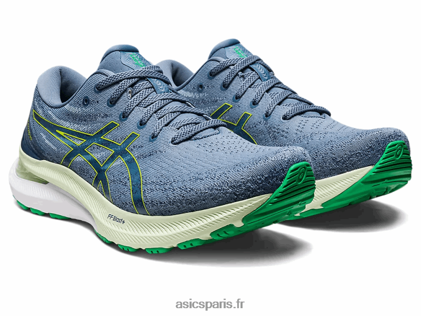Hommes Asics gel-kayano 29 BXL8B2380 bleu acier/zeste de citron vert