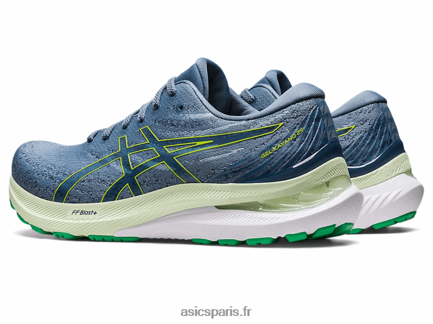 Hommes Asics gel-kayano 29 BXL8B2380 bleu acier/zeste de citron vert