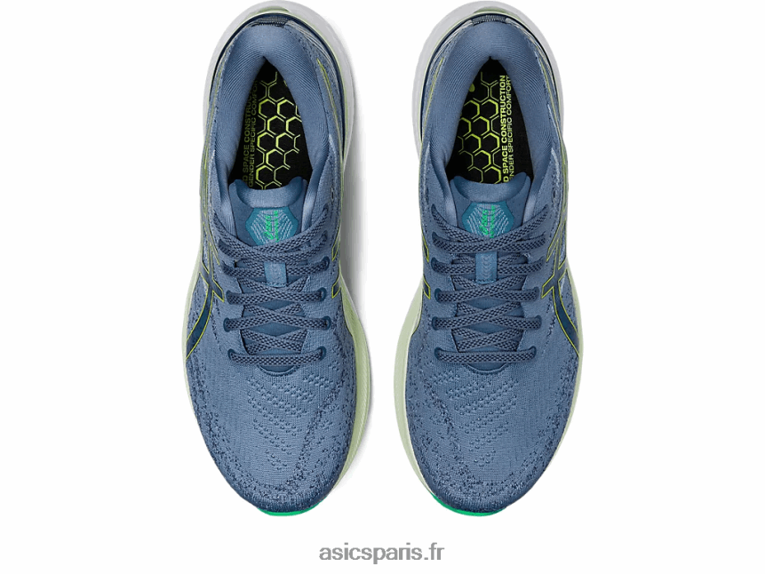 Hommes Asics gel-kayano 29 BXL8B2380 bleu acier/zeste de citron vert