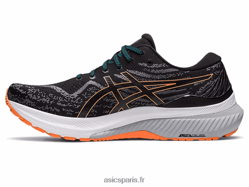 Hommes Asics gel-kayano 29 BXL8B2397 noir/pêche soleil