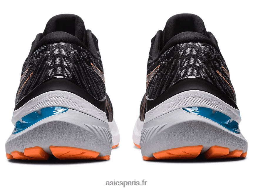 Hommes Asics gel-kayano 29 BXL8B2397 noir/pêche soleil