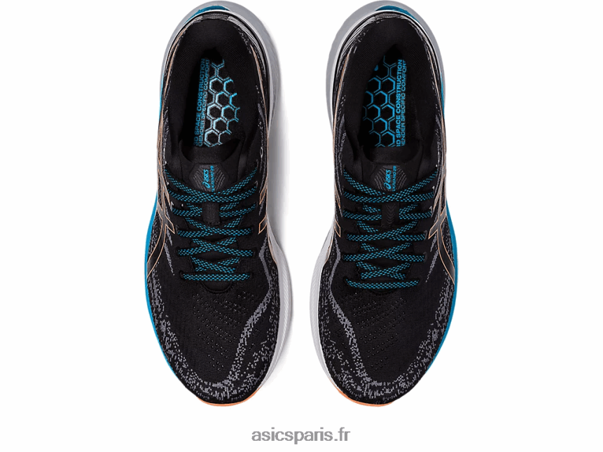 Hommes Asics gel-kayano 29 BXL8B2397 noir/pêche soleil