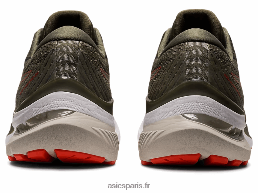 Hommes Asics gel-kayano 29 BXL8B2945 manteau vert/tomate cerise