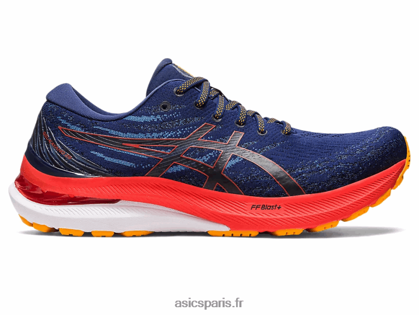 Hommes Asics gel-kayano 29 extra large BXL8B21174 océan profond/tomate cerise