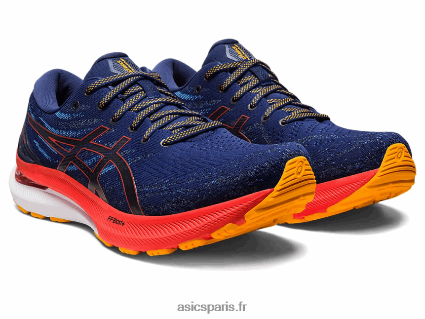 Hommes Asics gel-kayano 29 extra large BXL8B21174 océan profond/tomate cerise