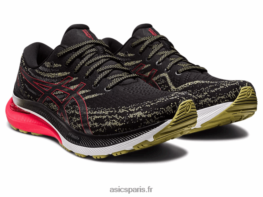 Hommes Asics gel-kayano 29 large BXL8B2429 noir/rouge électrique