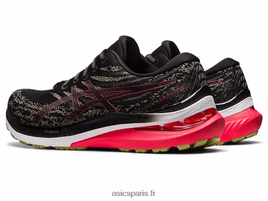 Hommes Asics gel-kayano 29 large BXL8B2429 noir/rouge électrique