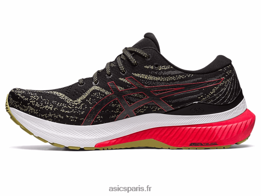Hommes Asics gel-kayano 29 large BXL8B2429 noir/rouge électrique