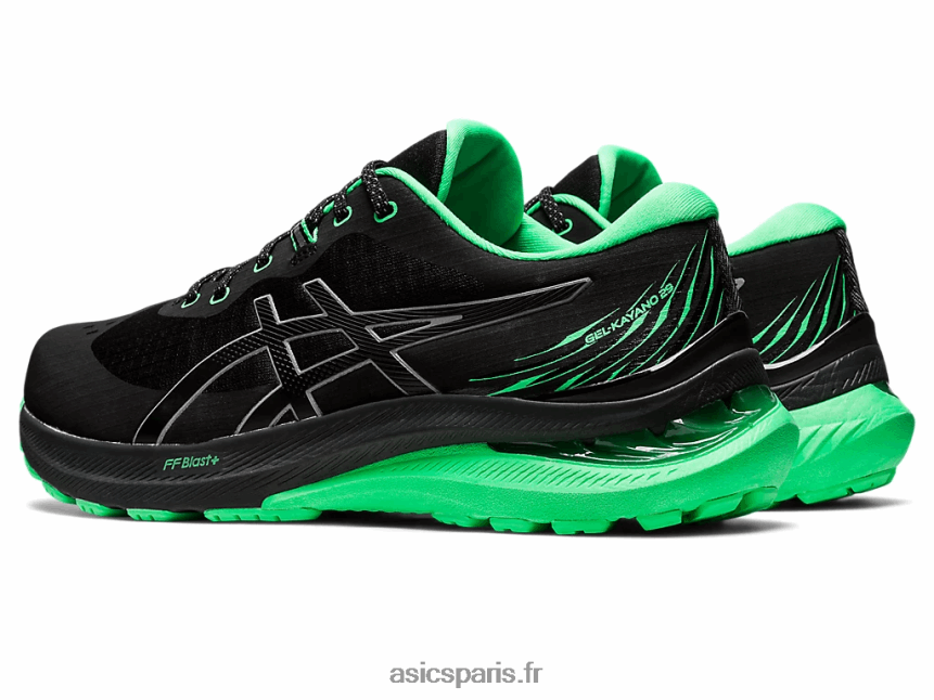 Hommes Asics gel-kayano 29 lite-show BXL8B2725 noir/nouvelle feuille