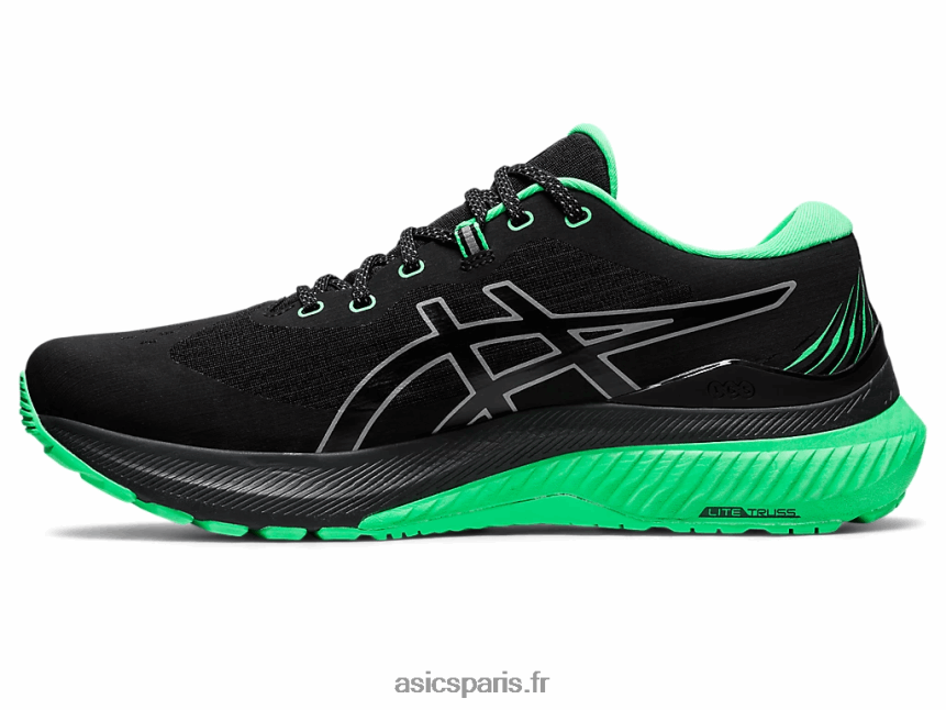 Hommes Asics gel-kayano 29 lite-show BXL8B2725 noir/nouvelle feuille