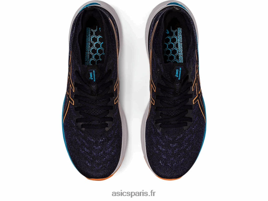 Hommes Asics gel-kayano 29 mk BXL8B2622 bleu indigo/pêche soleil