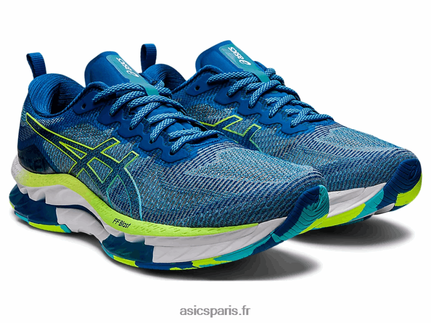 Hommes Asics gel-kinsei souffle le BXL8B21537 route du lac/vert de danger