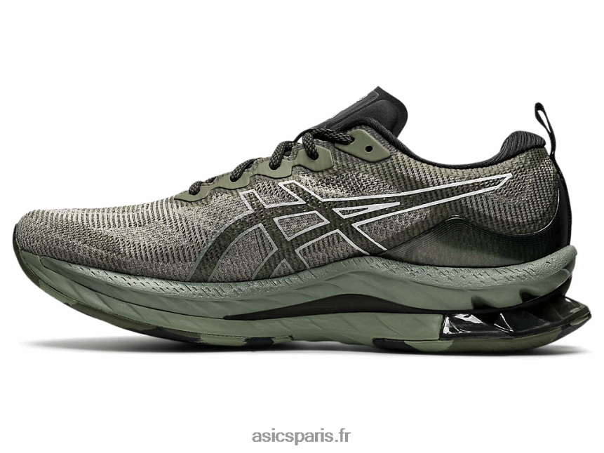 Hommes Asics gel-kinsei souffle le BXL8B2654 vert lichen/blanc