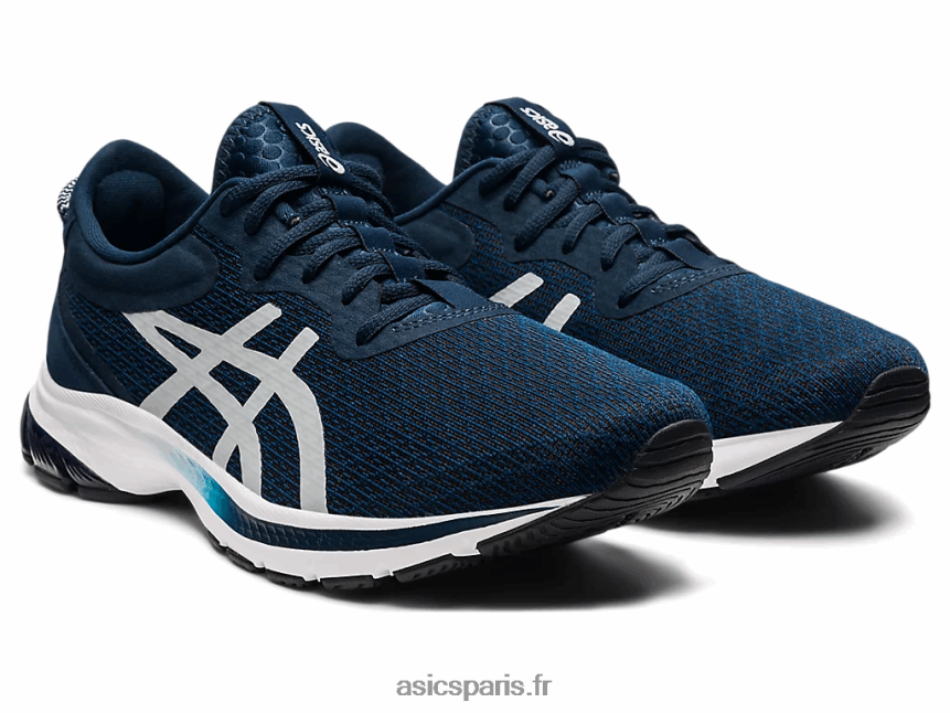 Hommes Asics gel-kumo lyte 2 BXL8B21801 bleu français/gris piémont