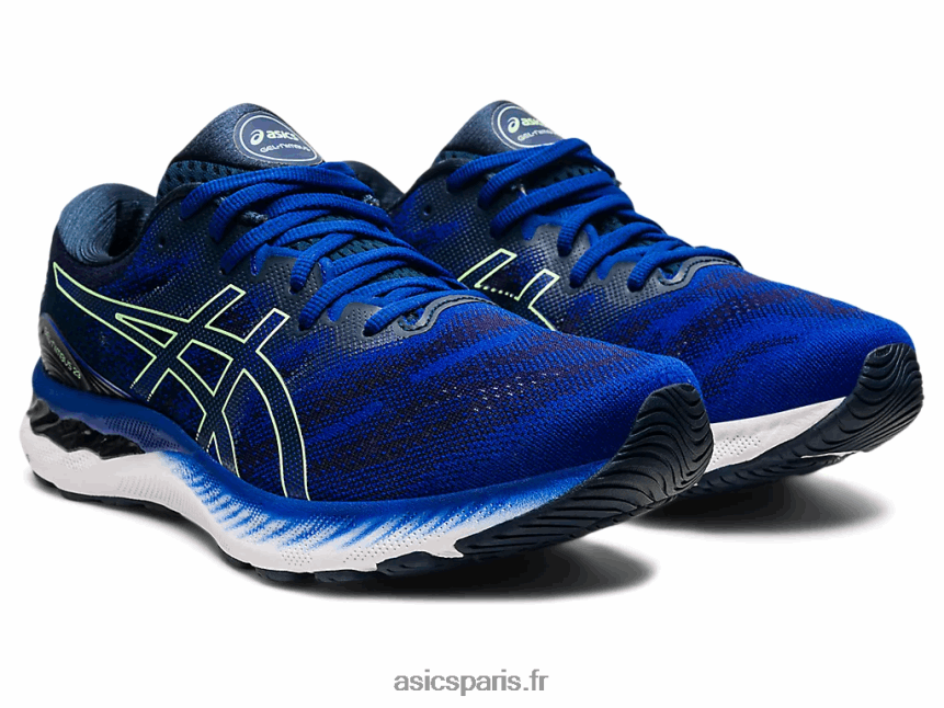 Hommes Asics gel-nimbus 23 BXL8B21854 bleu monaco/citron vert vif