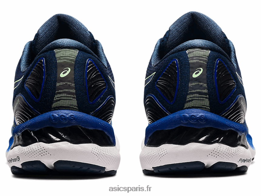 Hommes Asics gel-nimbus 23 BXL8B21854 bleu monaco/citron vert vif