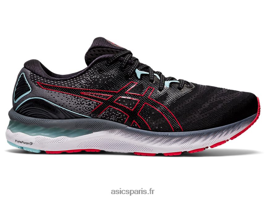 Hommes Asics gel-nimbus 23 BXL8B21861 noir/rouge électrique