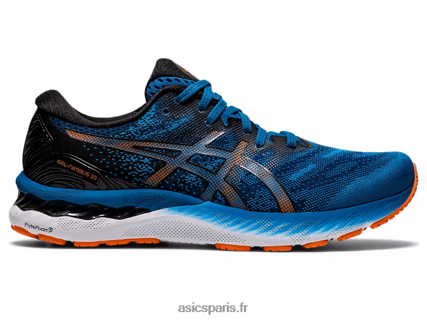 Hommes Asics gel-nimbus 23 BXL8B21945 reborn bleu/noir