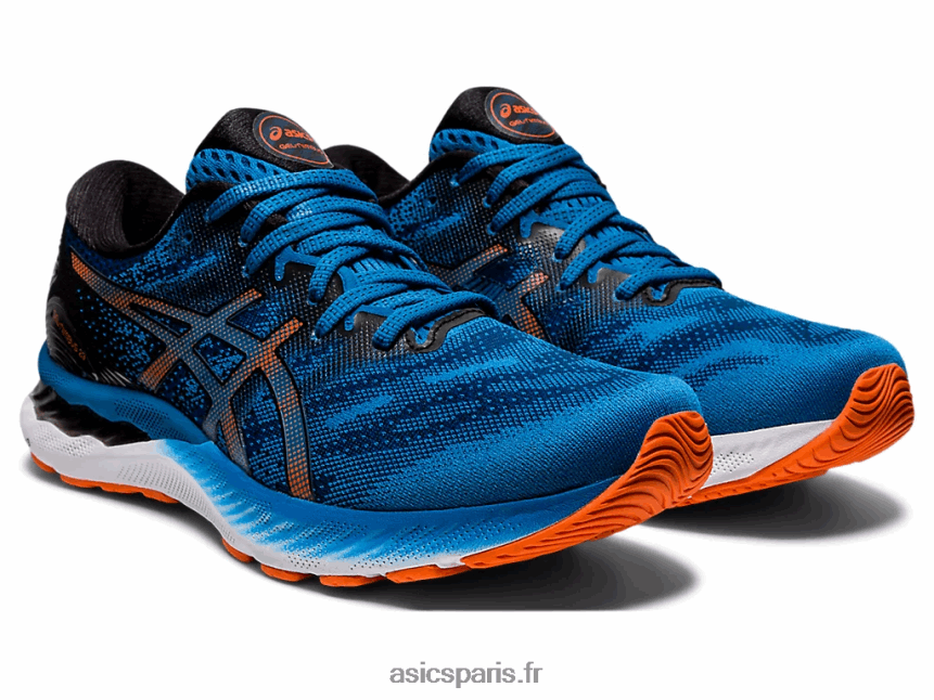 Hommes Asics gel-nimbus 23 BXL8B21945 reborn bleu/noir