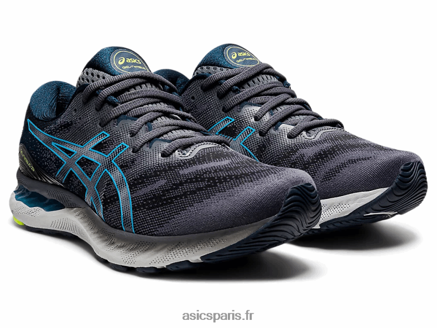 Hommes Asics gel-nimbus 23 BXL8B22018 transporteur gris/digital aqua