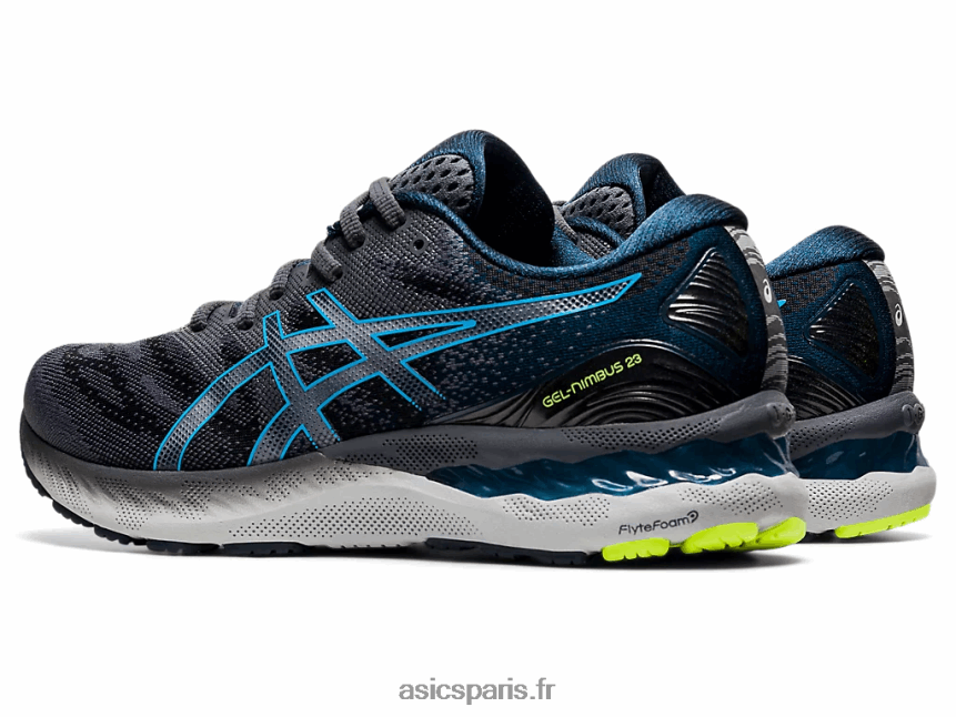 Hommes Asics gel-nimbus 23 BXL8B22018 transporteur gris/digital aqua