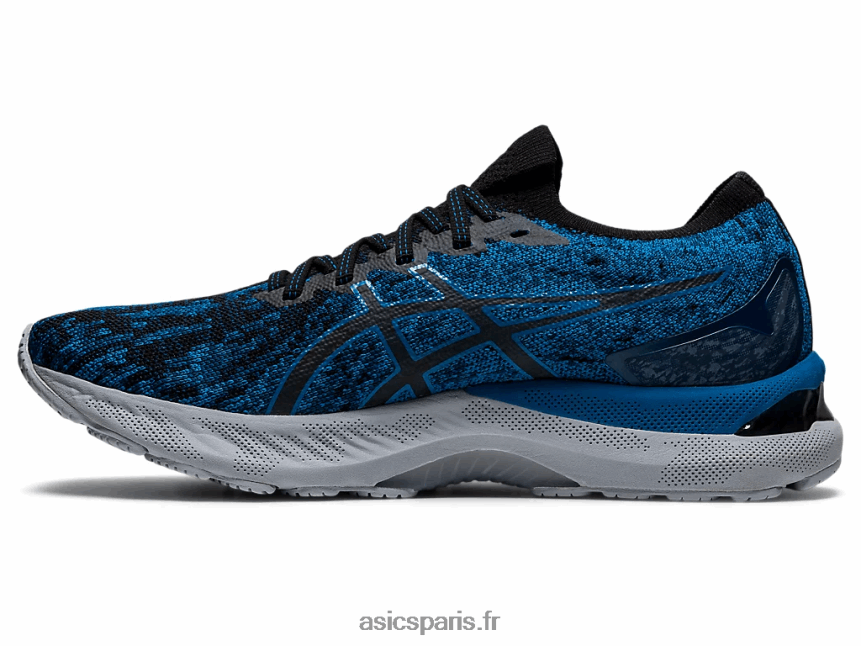 Hommes Asics gel-nimbus 23 tricot BXL8B21895 reborn bleu/noir