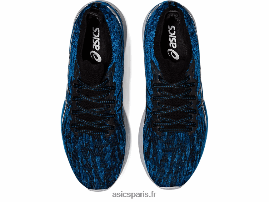Hommes Asics gel-nimbus 23 tricot BXL8B21895 reborn bleu/noir