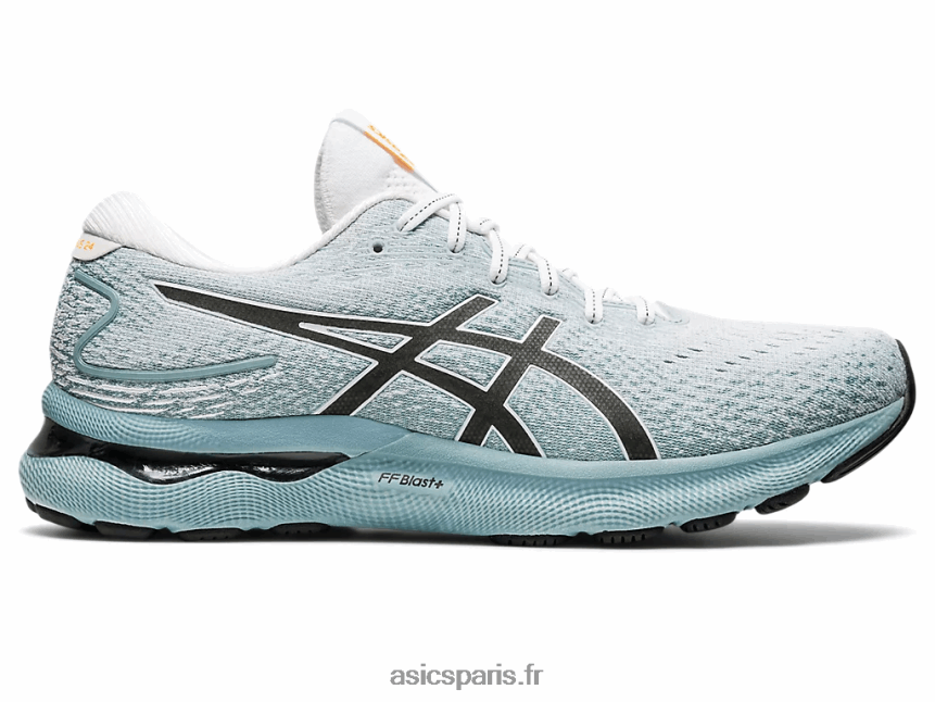 Hommes Asics gel-nimbus 24 BXL8B21023 acier clair/blanc