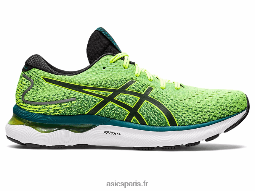 Hommes Asics gel-nimbus 24 BXL8B21038 jaune sécurité/noir