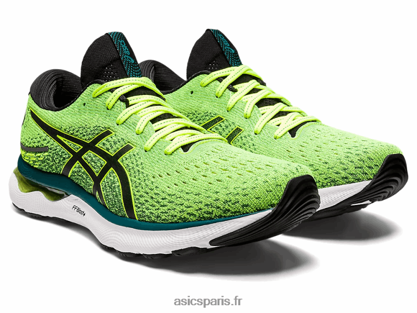 Hommes Asics gel-nimbus 24 BXL8B21038 jaune sécurité/noir