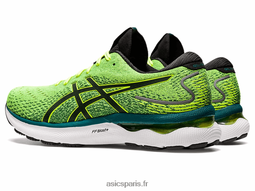 Hommes Asics gel-nimbus 24 BXL8B21038 jaune sécurité/noir