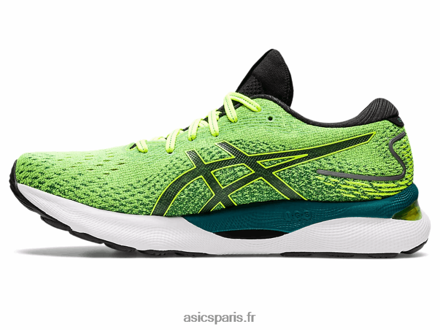 Hommes Asics gel-nimbus 24 BXL8B21038 jaune sécurité/noir